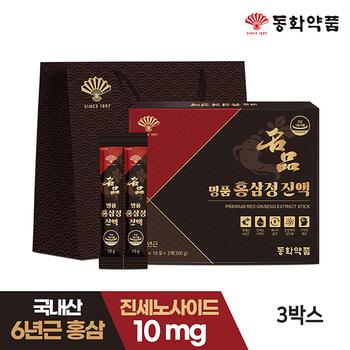 동화약품 명품 홍삼정진액 스틱 3박스(90포)